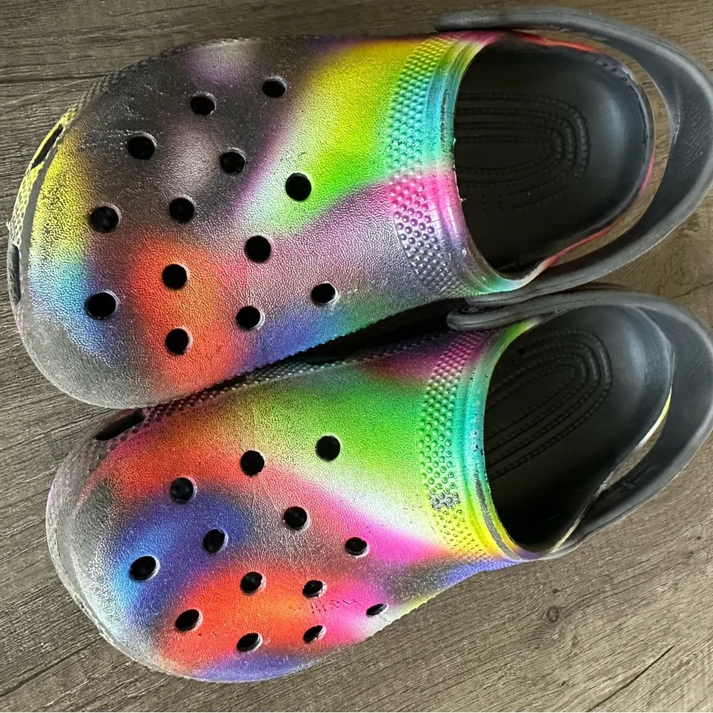 CROCS| Classic Solarized Unisex Clog Multicolor kids Size 3